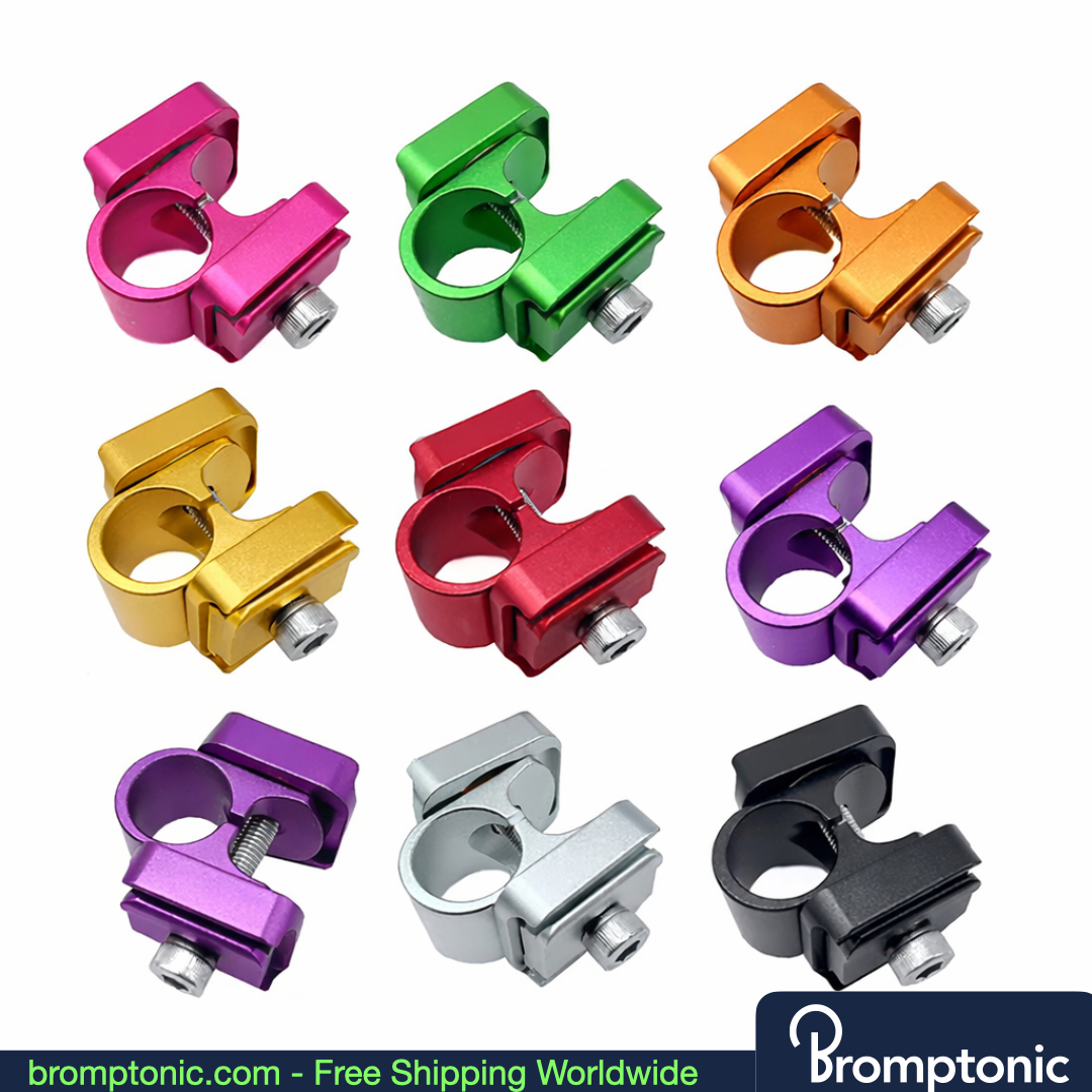 Brompton Seatpost Saddle Clamp for Folding Bikes, Purple, Bromptonic accessory