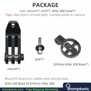 Brompton Saddle Mount Holder for Light or Camera, view 15, Bromptonic accessory