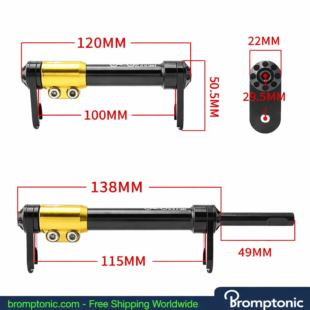 Brompton Wheel Extender - A, C Line, view 8, Bromptonic accessory