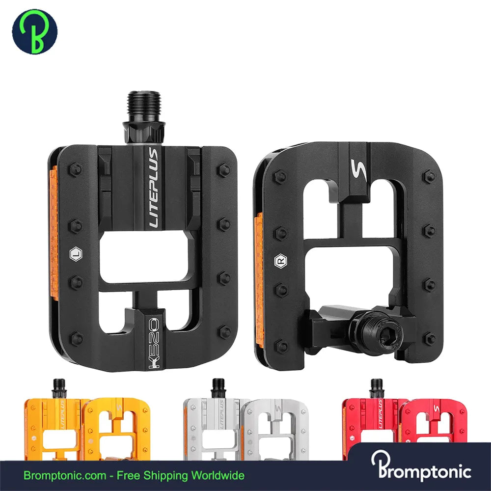 excelsior pedals Bromptonic Ultralight Foldable Familiares Color:Drone tail black Tricks for DIY Tuning