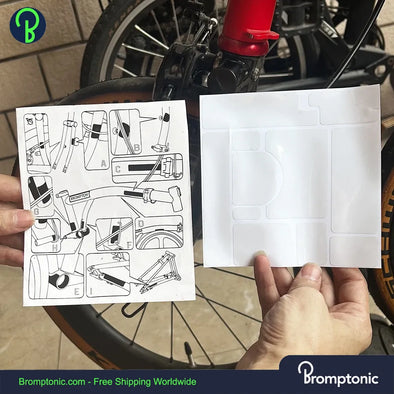 Juego de pegatinas protectoras Brompton