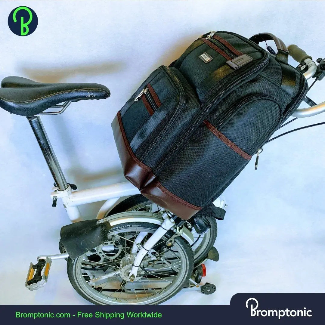 Brompton Bike Front Carrier Oversized Backpack Bromptonic