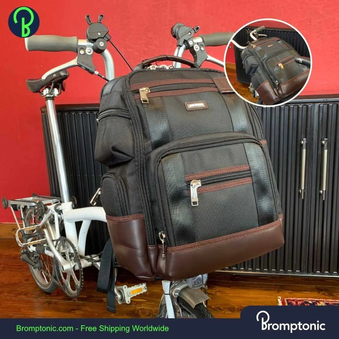 Mochila de gran tamaño para portaequipaje frontal Brompton -Bromptonic