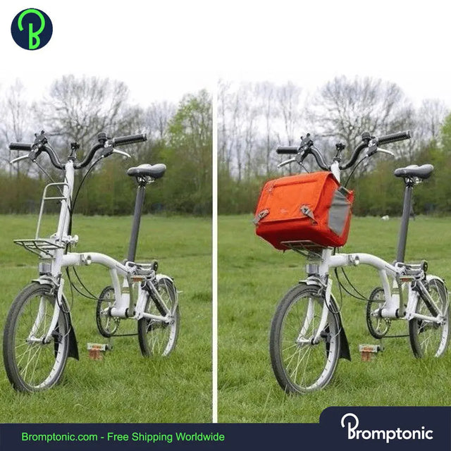 Brompton Red Rack Brompton Folding Bike Racks - Front & Rear Racks - Bromptonic