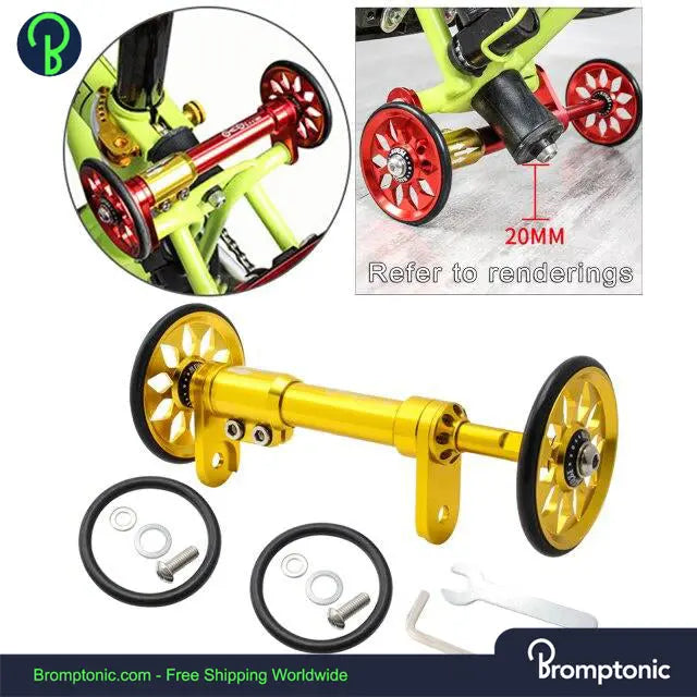 ブロンプトン イージーホイールエクステンションロッド ホイール付属