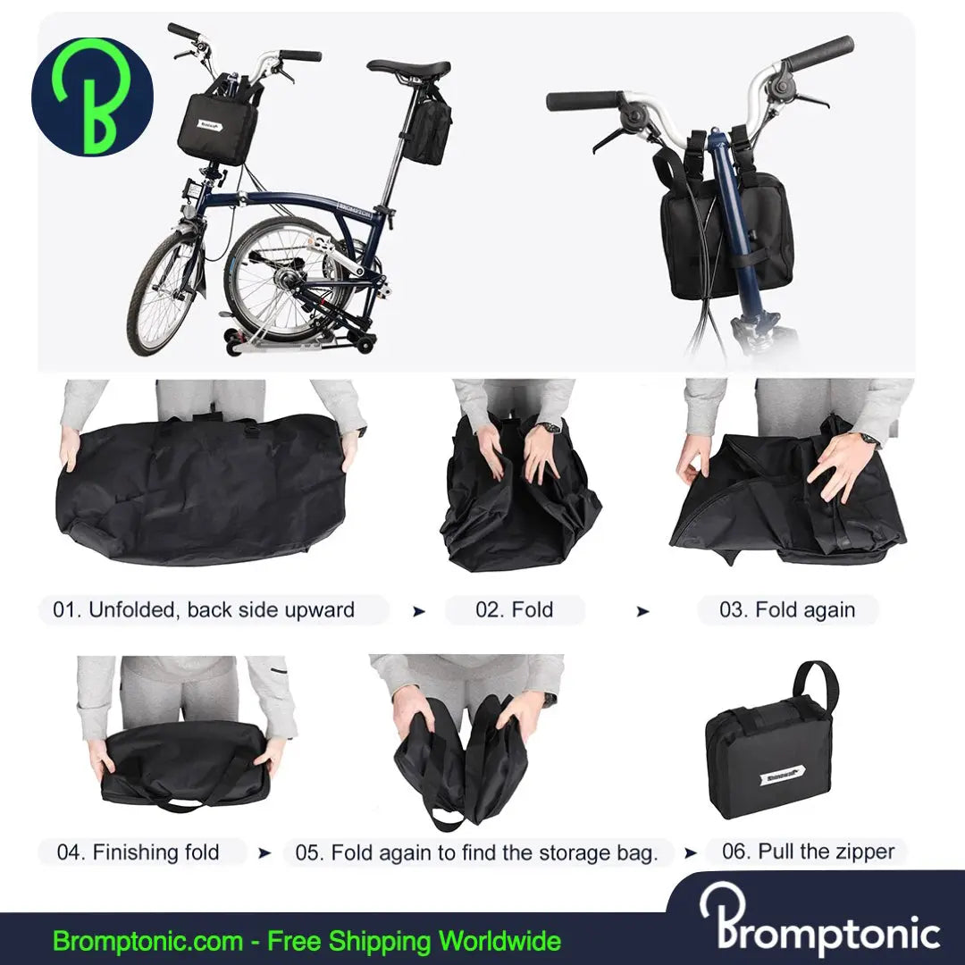 Sac de transport pour vélo pliant Brompton pour roues de 14-16 pouces -  Bromptonic