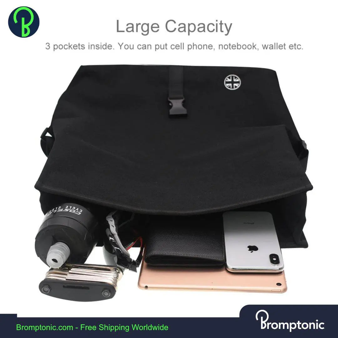 Brompton Roll Top Bag Water Resistant Rain Cover Adjustable Strap