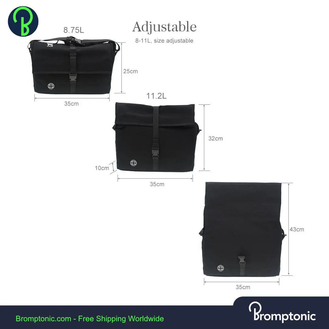 ブロンプトン ロールトップバッグ 防水レインカバー 調整可能ストラップ