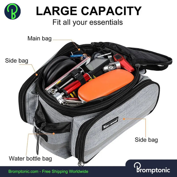 Brompton Waterproof Rear Rack Luggage Bromptonic