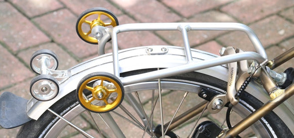 Baca trasera de aluminio tipo Q para bicicleta Brompton 138g