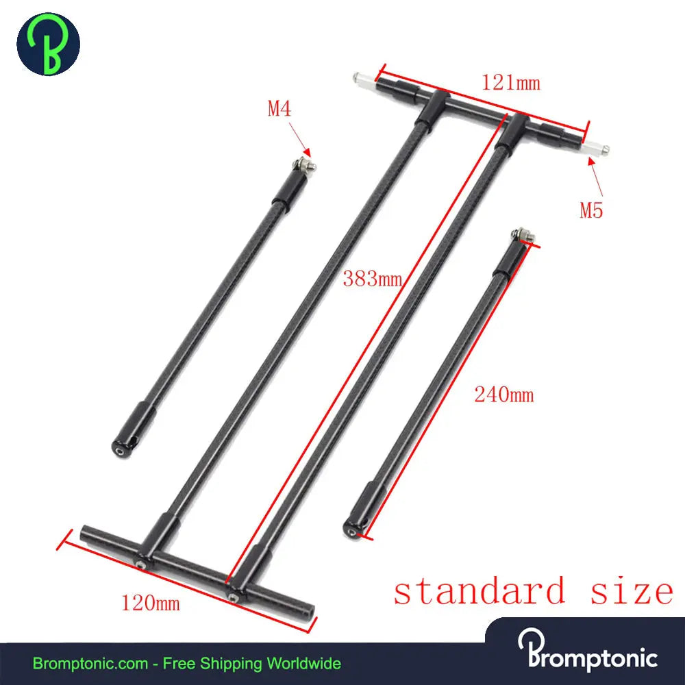 Ultralight Carbon Mini Rear Rack for Brompton - Bromptonic